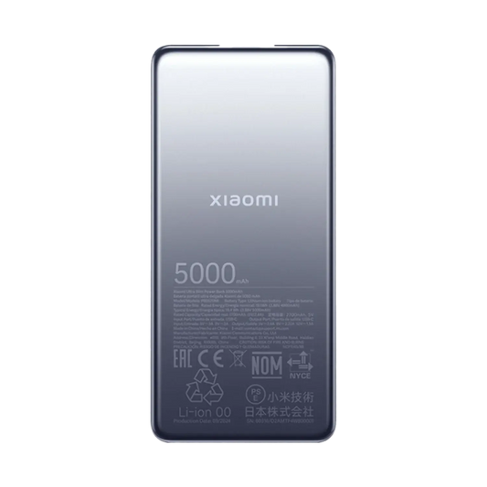 Xiaomi Ultra Slim PowerBank 5000mAh